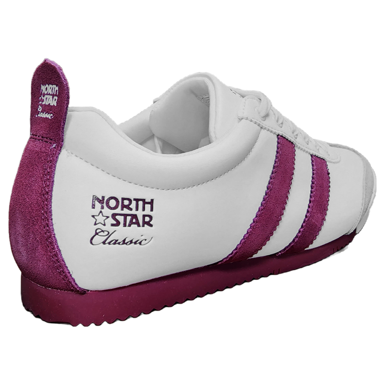 Zapatilla Unisex North Star Classic Retro Blanco y Rojo-5