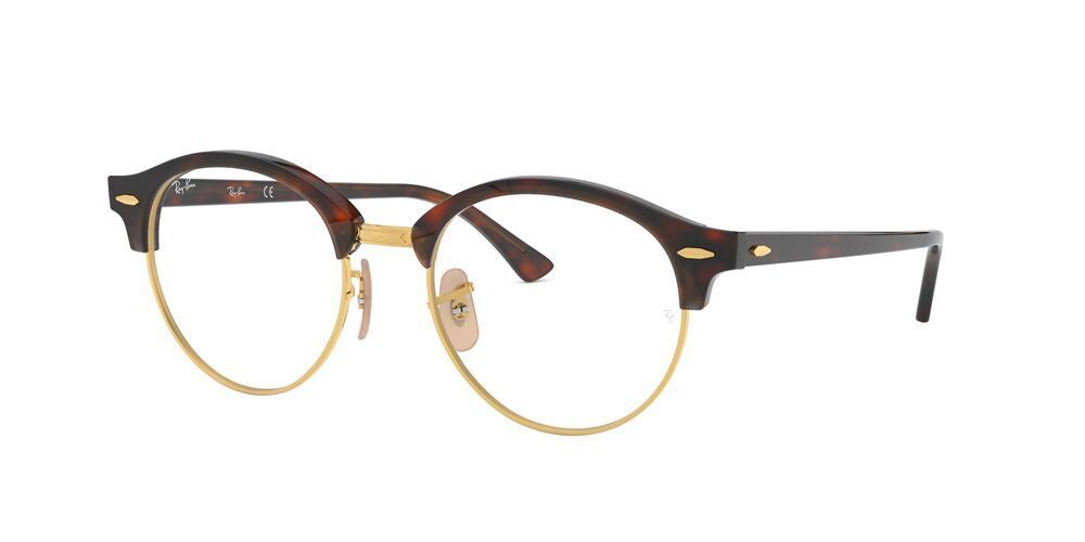 Lentes Ópticos Ray-Ban RX4246V Clubround Havana Unisex-1