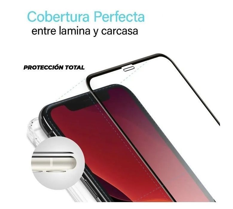 Kit Carcasa Reforzada + Lamina Completa Compatible Con iPHONE 13 MINI-1