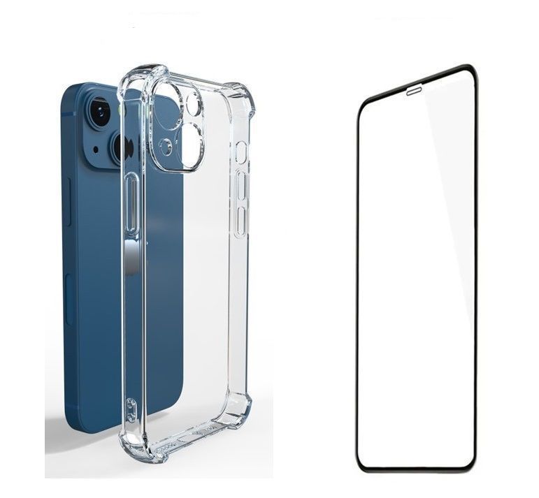 Kit Carcasa Reforzada + Lamina Completa Compatible Con iPHONE 13 MINI-0