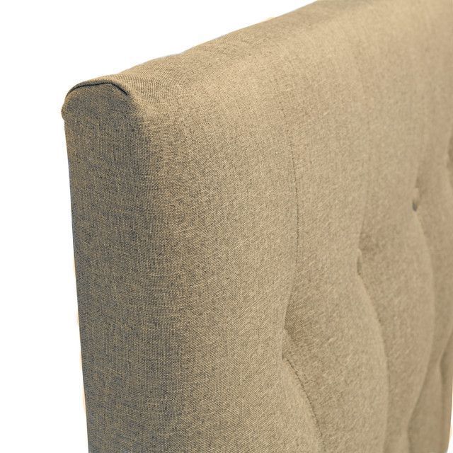 Respaldo Sevilla Con Patas Tela 2 Plazas Beige-1