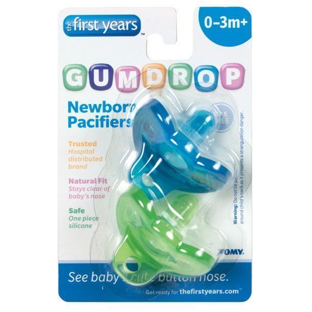 Pack 2 Chupetes silicona recién nacido GumDrop rosado-4