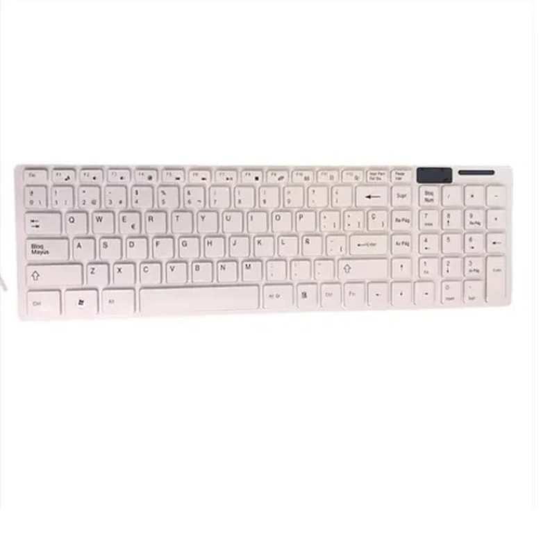 Teclado Mouse DM Blanco0 K-06 Antiderrame-1