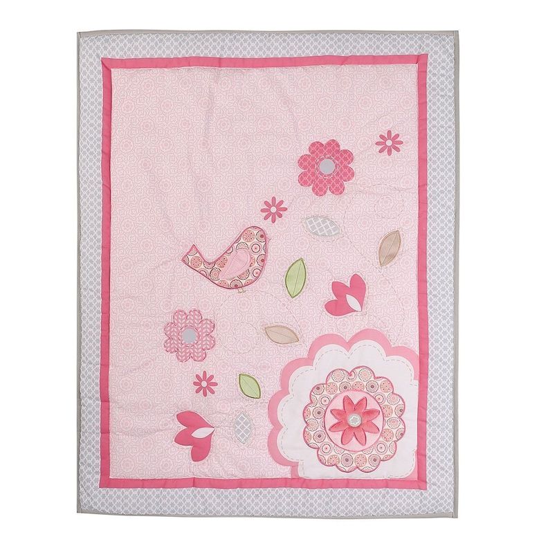 SET ROPA DE CUNA 4 PIEZAS FLOWERS-1