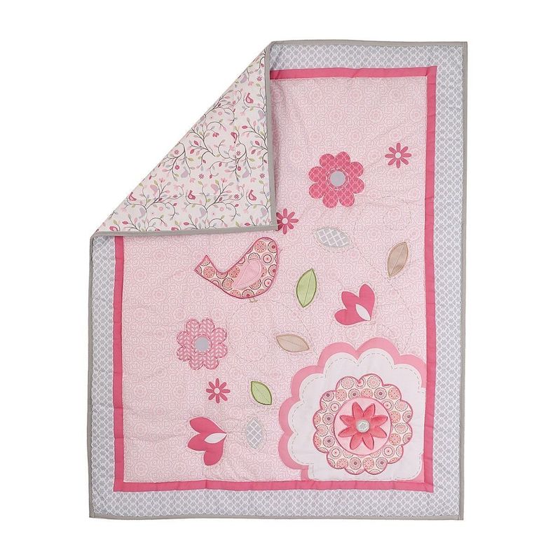 SET ROPA DE CUNA 4 PIEZAS FLOWERS-5