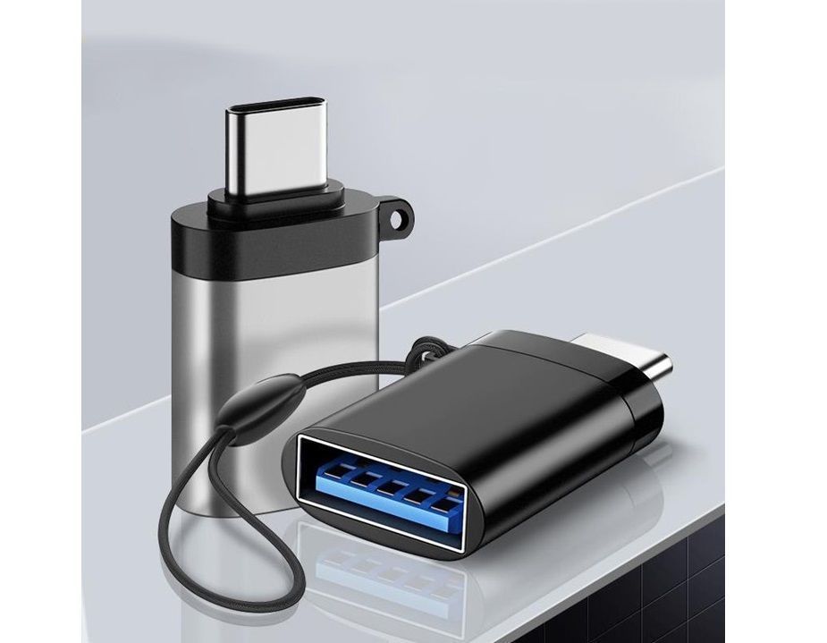 Adaptador Usb 3.0 Tipo C Macho Tipo A Hembra Otg Negro-1