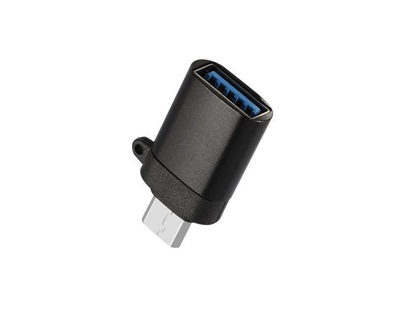 Adaptador Usb 3.0 Tipo C Macho Tipo A Hembra Otg Negro-0