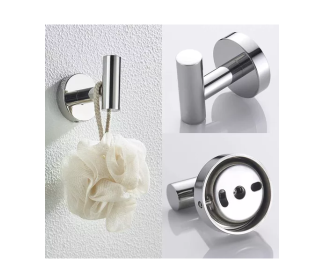 Set De 4 Accesorios De Baño Acero Inoxidable-3