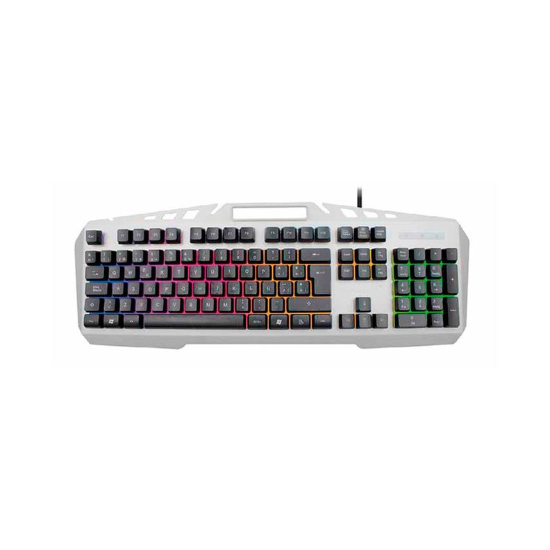 Teclado Gamer Retroiluminado Con Dock Para Celular Dblue Silver-0