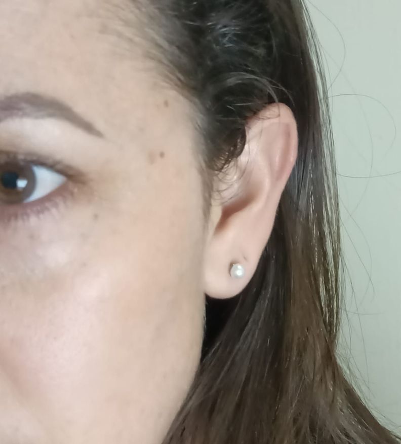 Pendientes Perlas 5mm con cierre tuerca tapa de seguridad-1