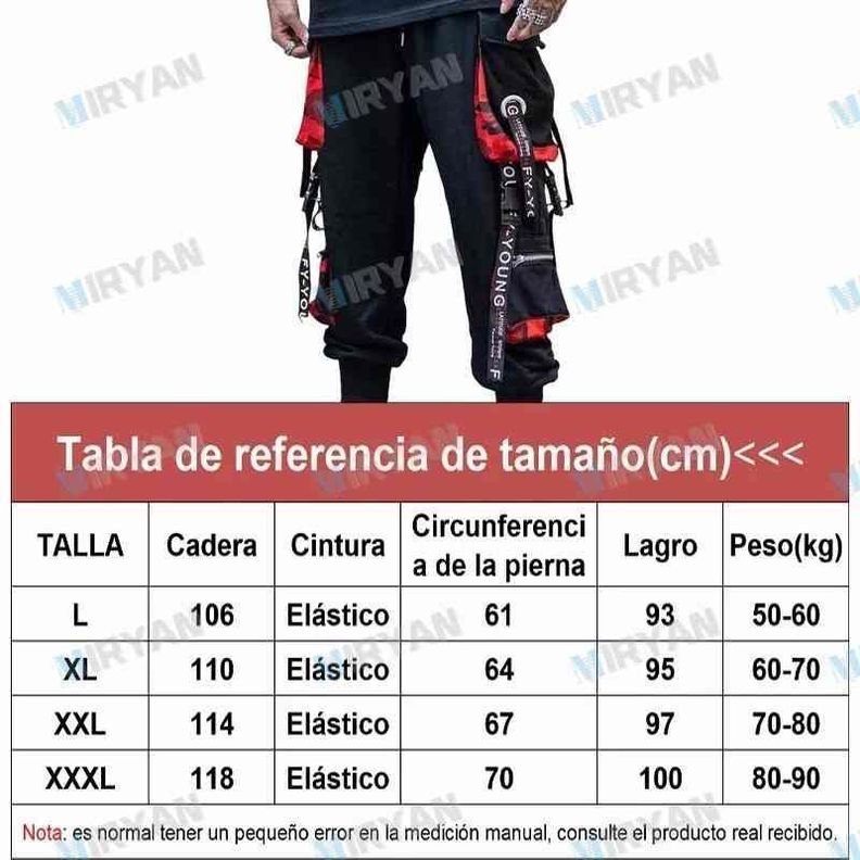 Pantalones Gym Cargo Casual Joggers Con Bolsillo Para Hombre-2