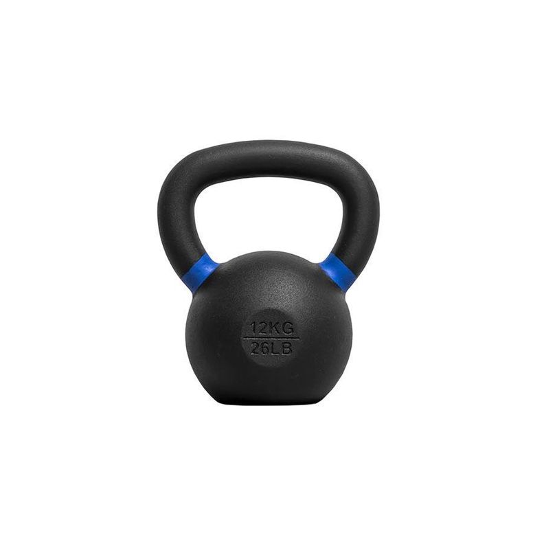 Kettlebell pesa rusa 12kg black coated-0