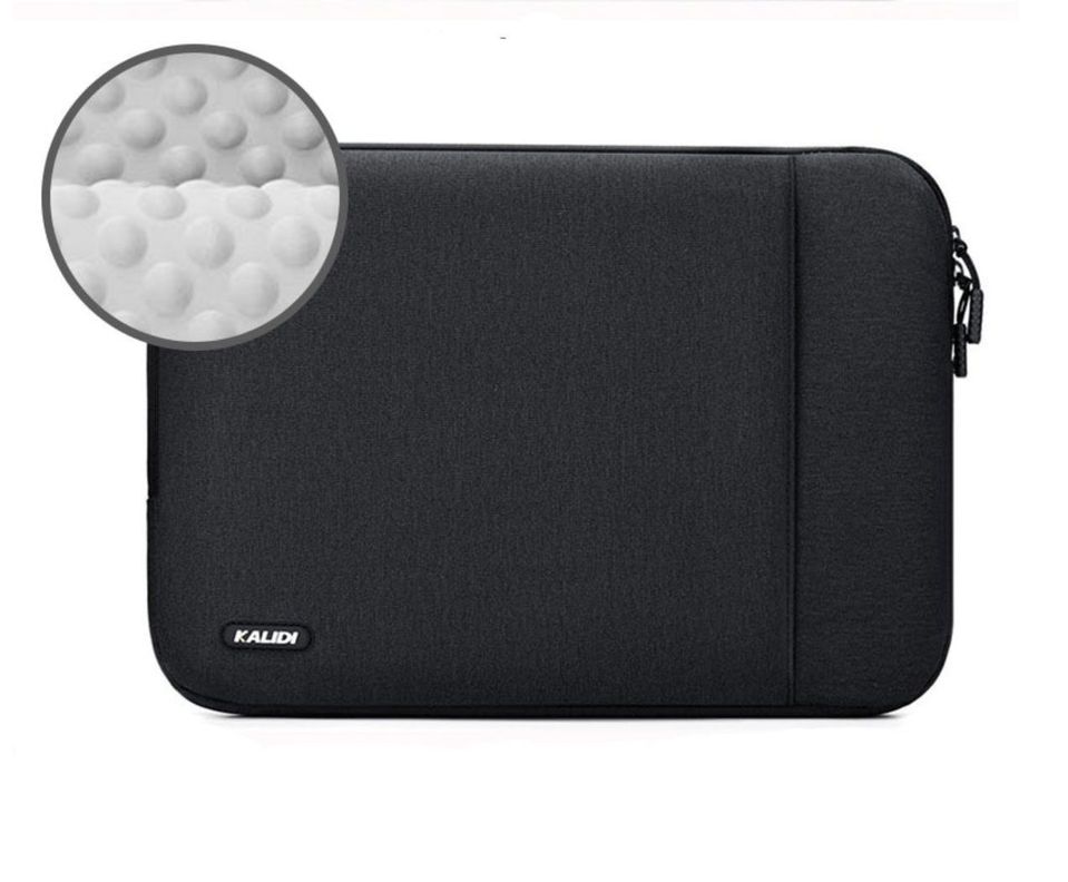Funda Macbook Pro Air 13 A1708 A1932 Negra Acolchada Kalidi Plus-0