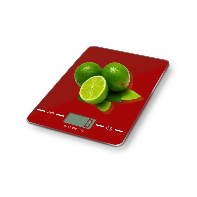 Pesa Gramera De Cocina Digital Capacidad 5kg Color Rojo - Puntostore-1