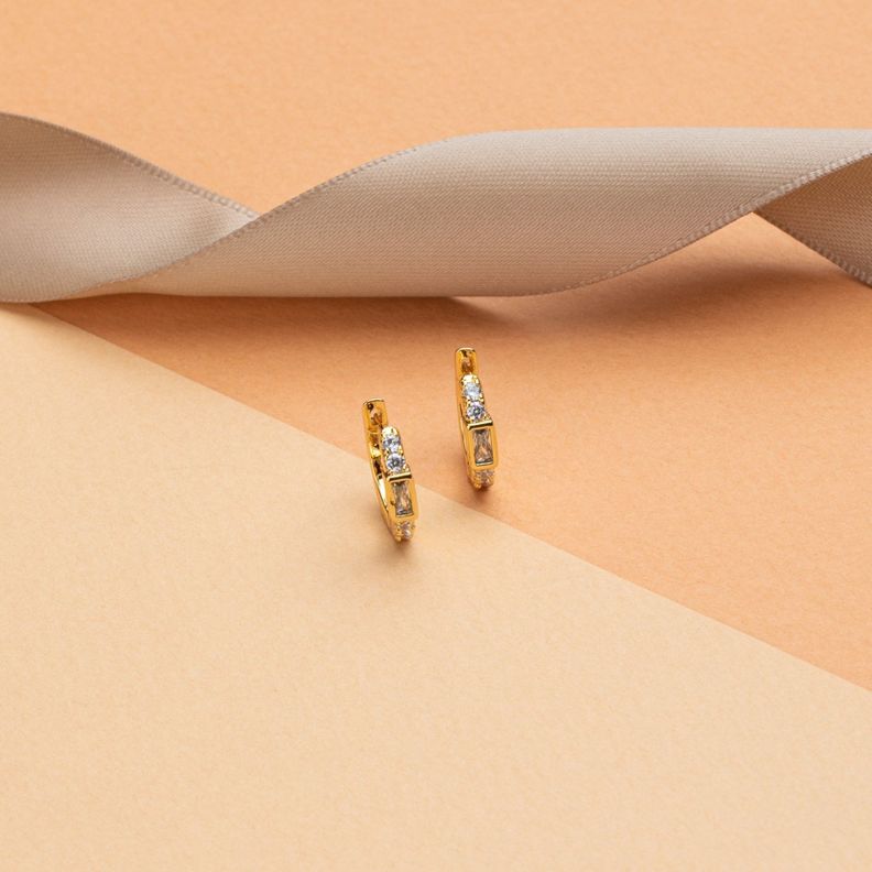 Argollas Beverly bañadas en Oro Hadara Joyas-2