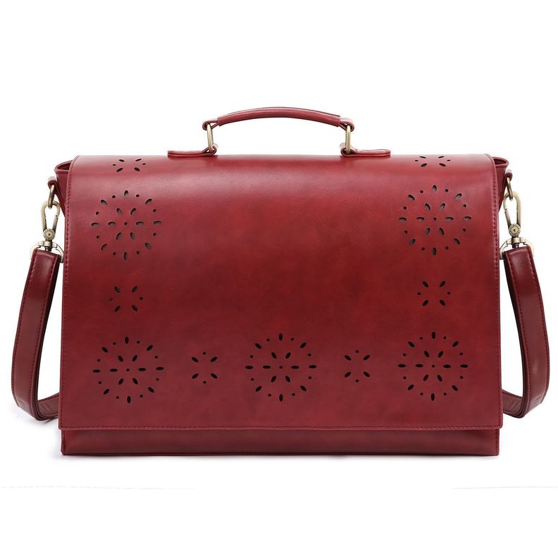 Ecosusi Maletín BOW para laptop 14" - Burdeo-2
