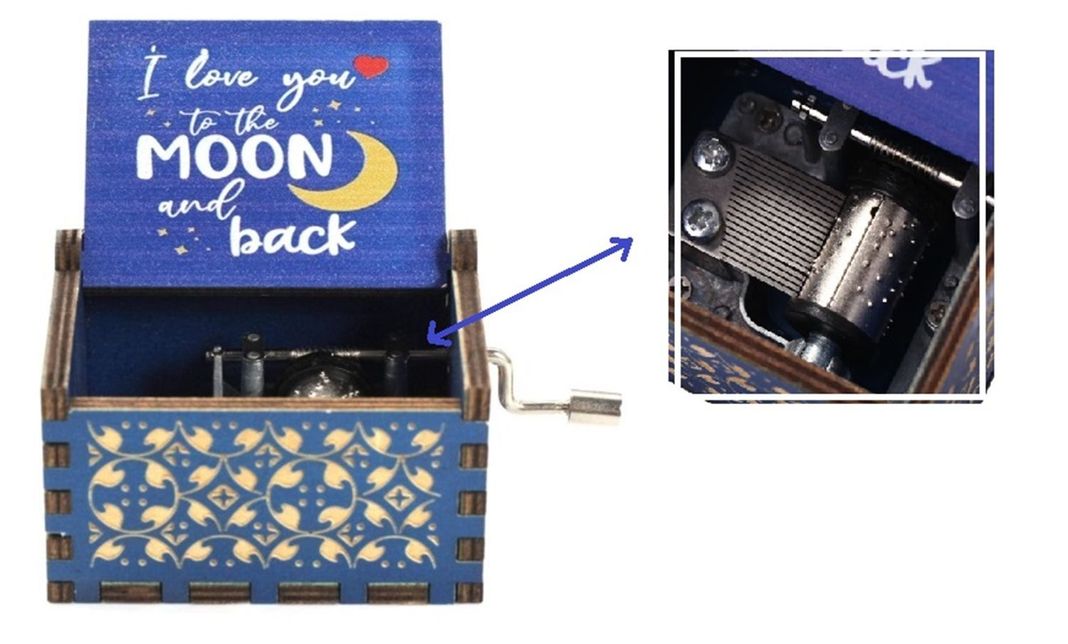 I LOVE YOU TO THE MOON AND BACK caja musical con manivela-2