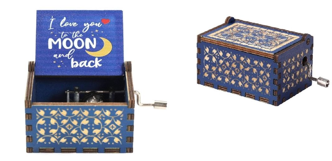 I LOVE YOU TO THE MOON AND BACK caja musical con manivela-0
