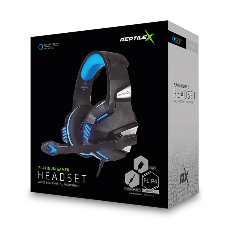 Audífono Gamer Con Microfono PC PS4 Jack 3.5mm Reptilex-1
