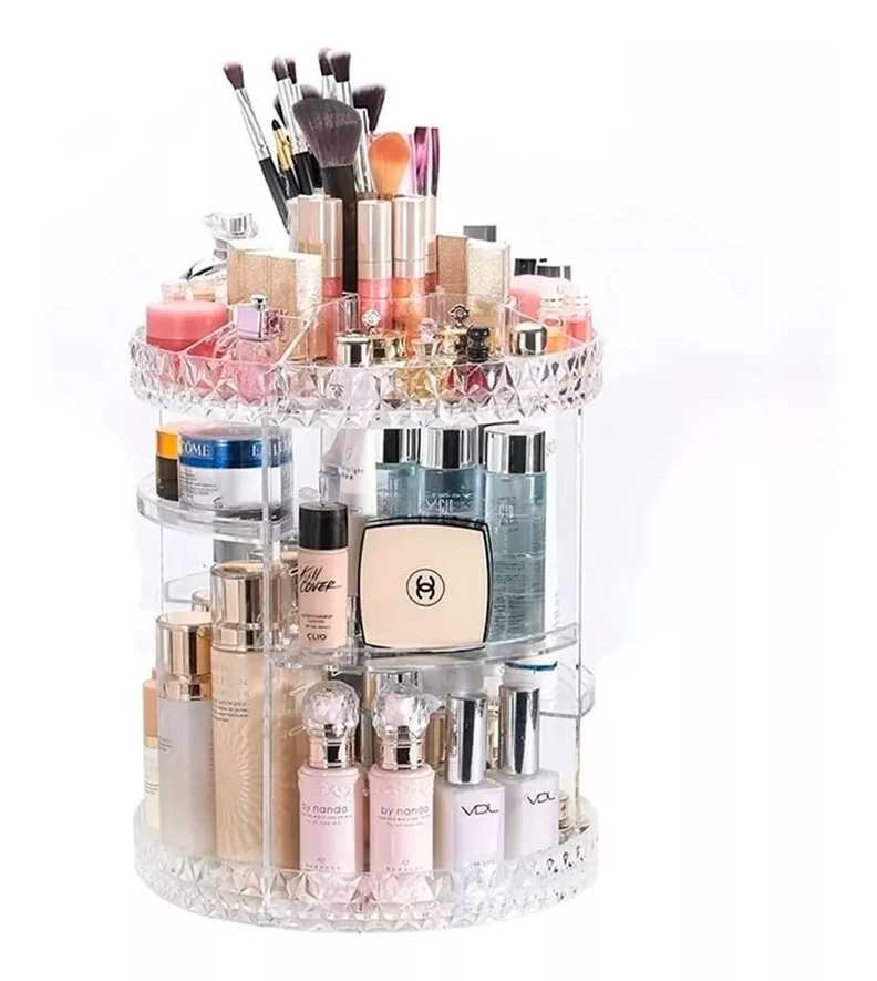 Organizador Rotativo De Maquillaje Cosméticos Baño Labiales-0