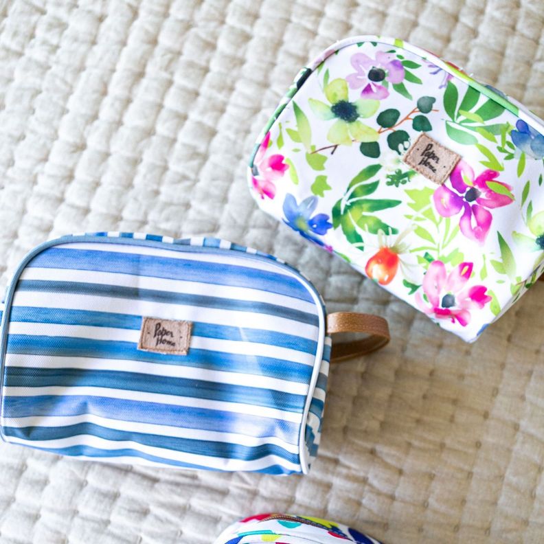 Estuche cosmetiquero sustentable flores Paper Home-5