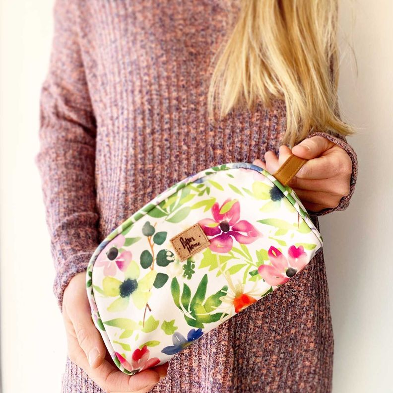 Estuche cosmetiquero sustentable flores Paper Home-2