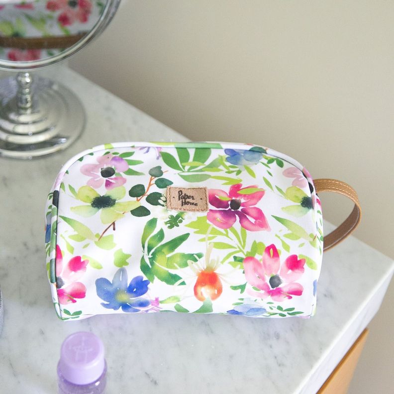 Estuche cosmetiquero sustentable flores Paper Home-4