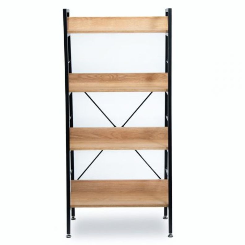 Estante Tipo Escalera De 4 Repisas Madera De Acacia-1