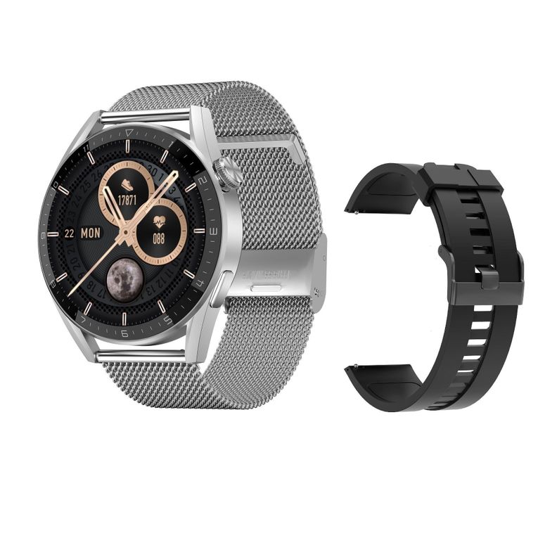 Smartwatch Reloj Inteligente Bluetooth llamadas 390x390 280 mAh DT3 MAX - Silver-0