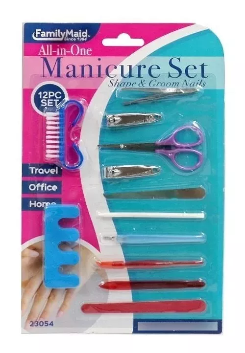 Kit Herramientas Uñas Manicure Set Manicure 12 Pcs-0