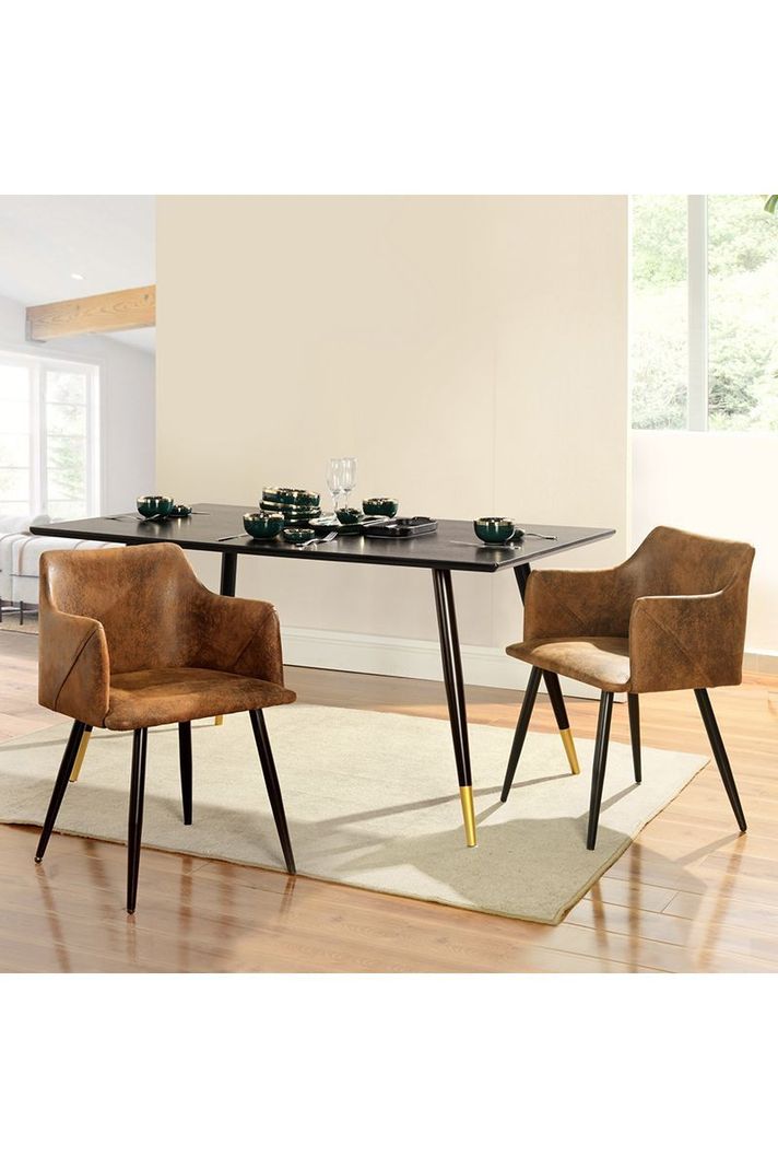 Pack 2 Sillas de Comedor Elena Café-1