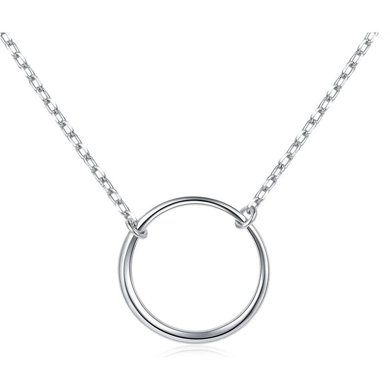 Cadena de Plata 925 Circulo Clasico - Mabelita-0