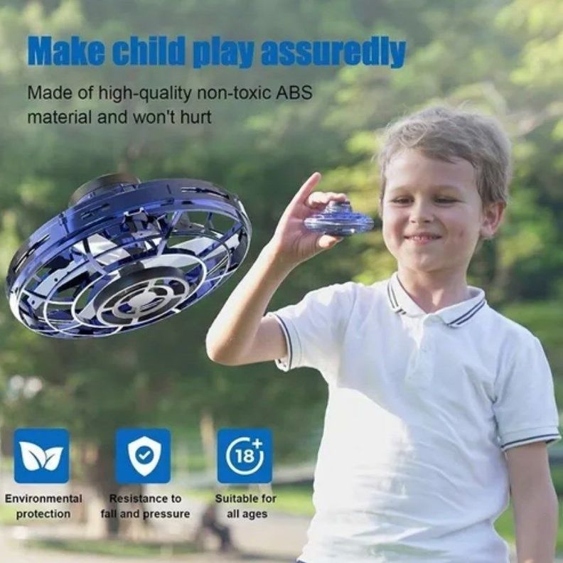 Spinner Volador Fly Nova Mini Dron Fidget Luces Juguete Niño-3