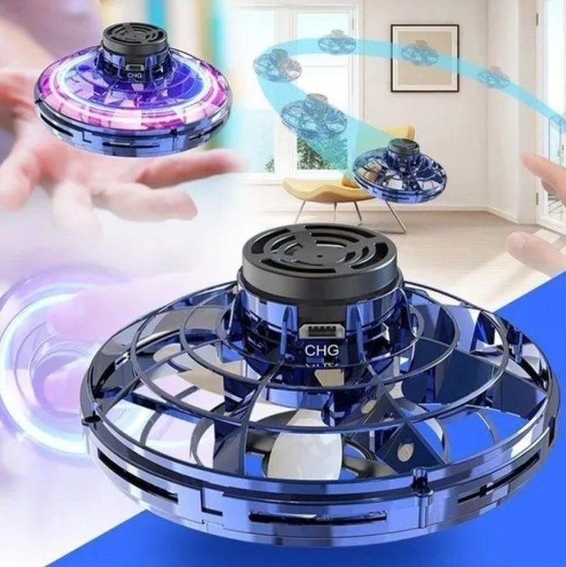 Spinner Volador Fly Nova Mini Dron Fidget Luces Juguete Niño-2