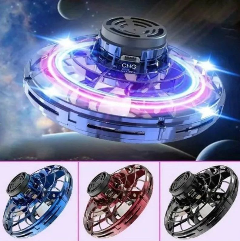 Spinner Volador Fly Nova Mini Dron Fidget Luces Juguete Niño-5