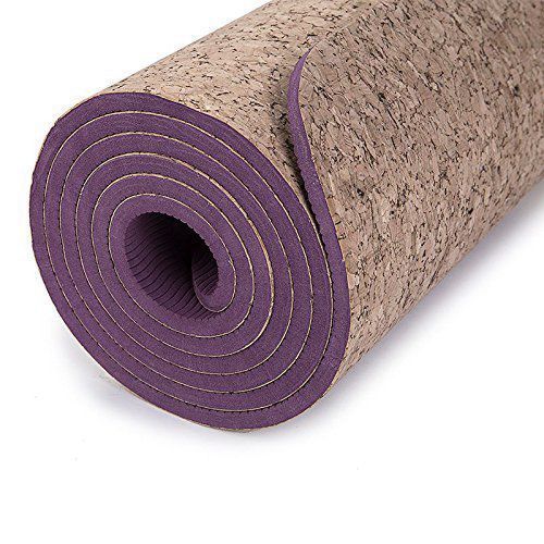 Pack de 2u Mat de yoga tpe + Corcho 6.0 mm – Diseño 307 Morado-3