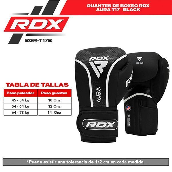 Guantes De Boxeo Rdx - Aura T17 - Bgr-t17b-6