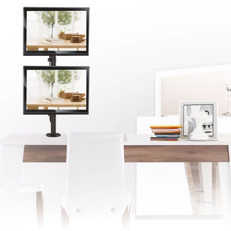 Soporte TV/Monitor Doble - Vertical - 360° - 13" a 27"-1