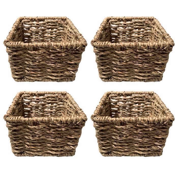 Set de 4 cestas cuadradas-0