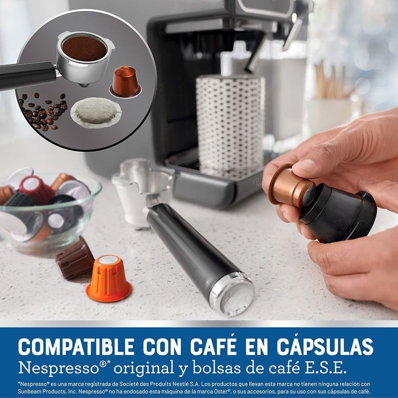 Cafetera Oster® PrimaLatte™ Touch BVSTEM6801M-5