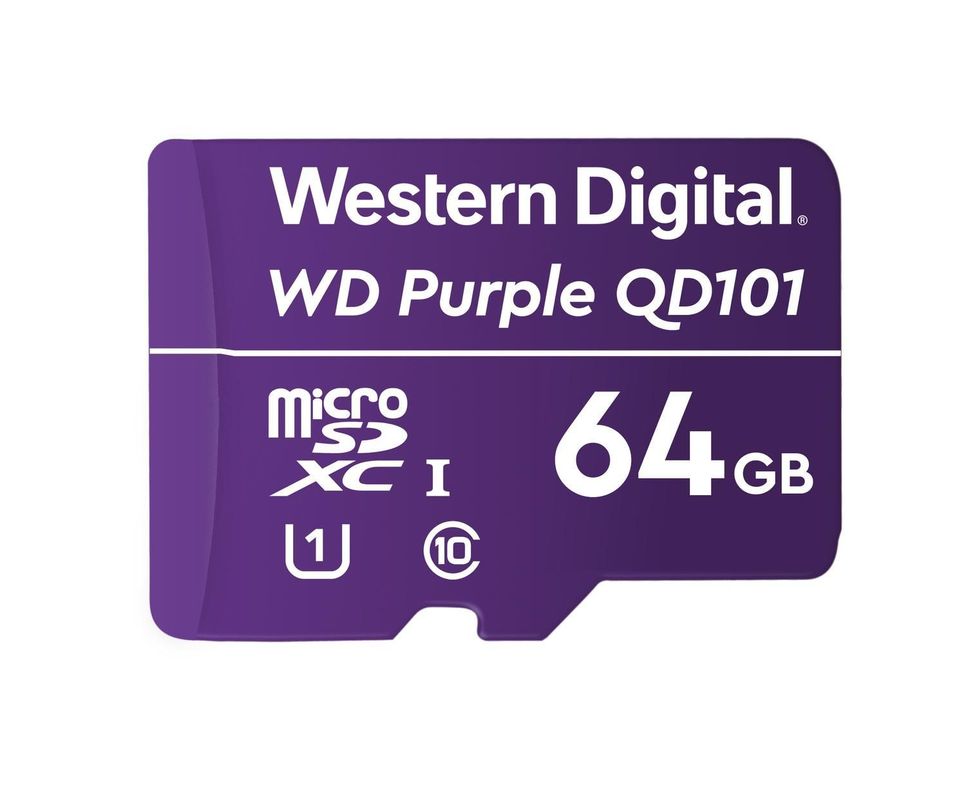 MicroSD WD Purpura 64gb SURVEILLANCE Class 10-0