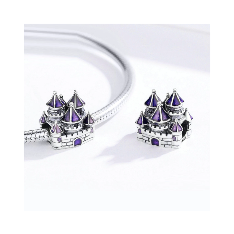 Charm Castillo de Arena en Plata Fina 925 SILVER HEART-2