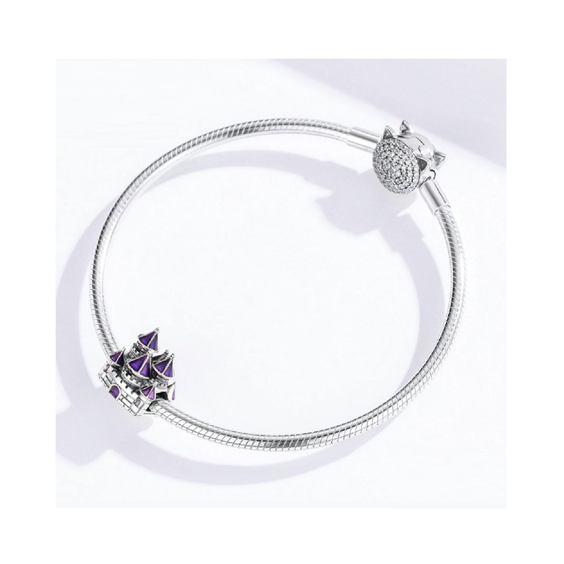 Charm Castillo de Arena en Plata Fina 925 SILVER HEART-1