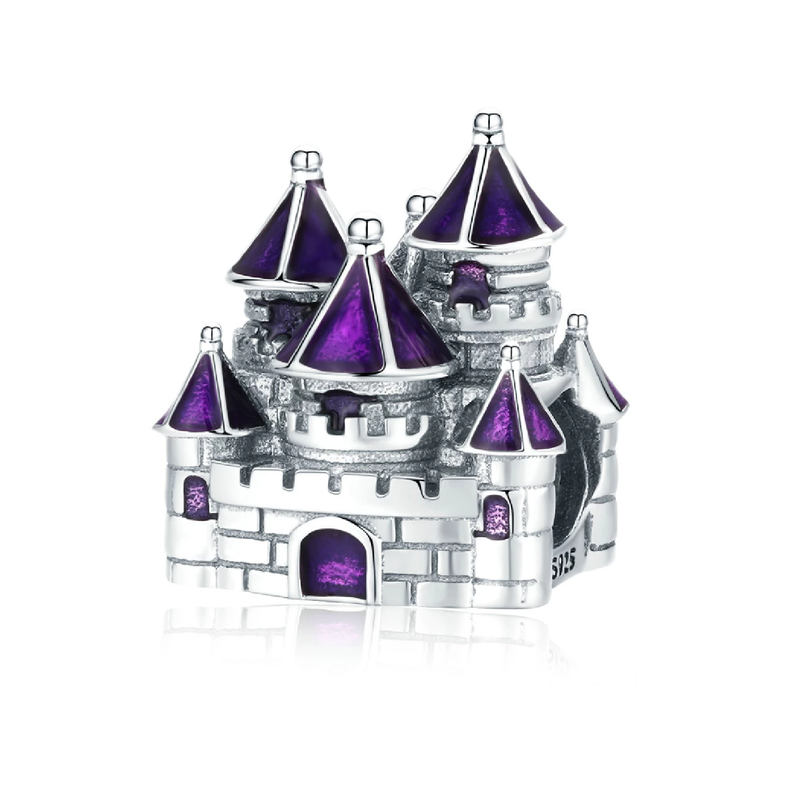 Charm Castillo de Arena en Plata Fina 925 SILVER HEART-0
