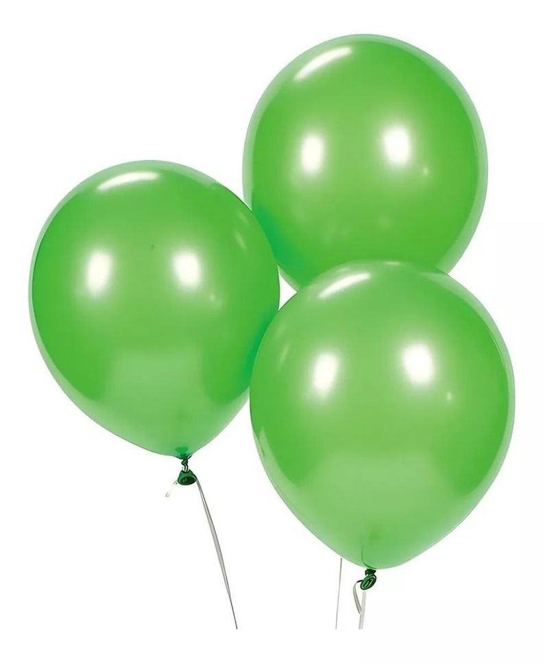 Pack X12 Set De Cumpleaños Globos Cumpleaños Globos Verde-2