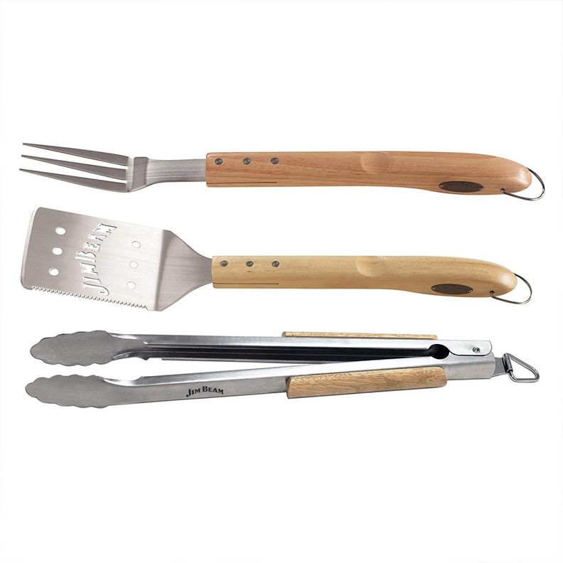 Set Parrillero 3 Piezas Con Mango Madera Jim Beam-0
