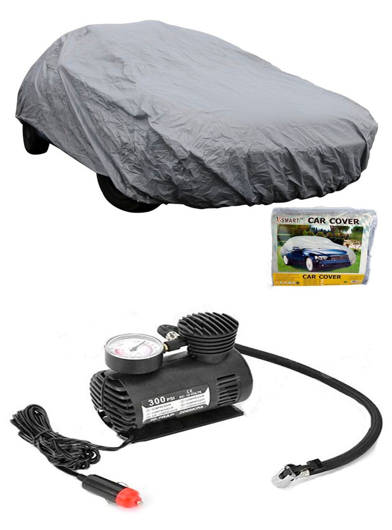 Carpa cubre auto + compresor de aire-0