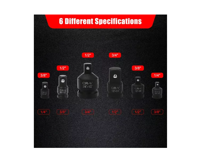 Juego De Dados Adaptador Y Reductor De Impacto 6 P-5