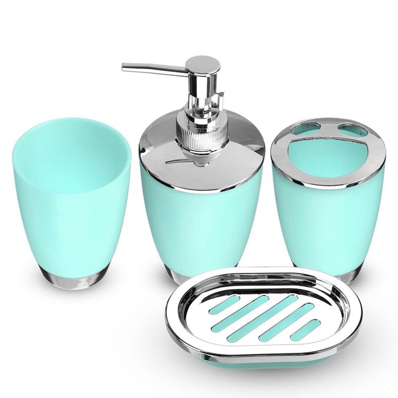 Set Accesorios De Baño 4pzs Portacepillos Jabonera-0