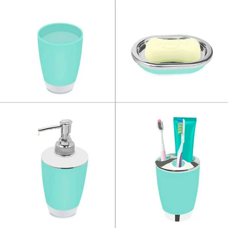 Set Accesorios De Baño 4pzs Portacepillos Jabonera-1